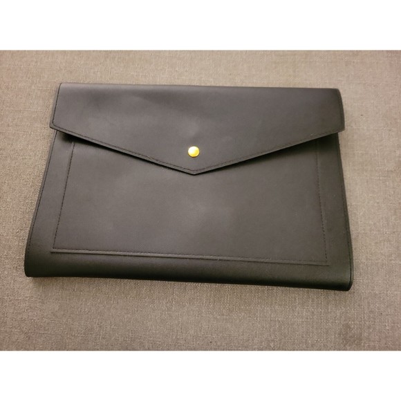 Megan Portfolio Clutch Vegan Microsuede Laptop Tablet Sleeve Glass Ladder & Co - Picture 1 of 5